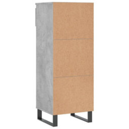 Berkfield Shoe Cabinet Concrete Grey 40X36X105 Cm Engineered Wood - thumbnail 8