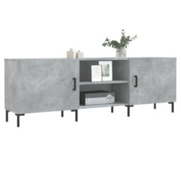Walplus Tv Cabinet Concrete Grey 150X30X50 Cm Engineered Wood - thumbnail 3