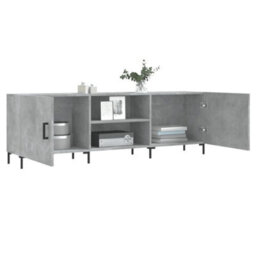 Walplus Tv Cabinet Concrete Grey 150X30X50 Cm Engineered Wood - thumbnail 4