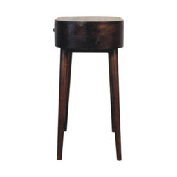Artisan Furniture Solid Wood Brown Albion Light Walnut Console Table With 1 Small Drawer And A Shiny Knob And Nordic Style Legs - thumbnail 8