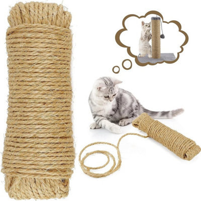 50M Natural Sisal Rope Cat Cats Scratching Post - image 1