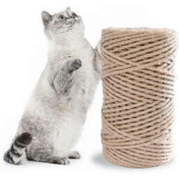 50M Natural Sisal Rope Cat Cats Scratching Post - thumbnail 5