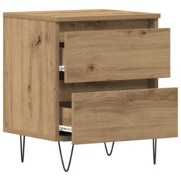 Berkfield Modern Bedside Cabinets 2 Pcs Artisan Oak 40X35X50 Cm Engineered Wood - thumbnail 5