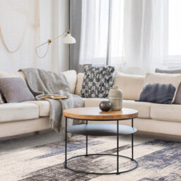 Blue Abstract Modern Luxurious Easy To Clean Rug For Living Room Bedroom & Dining Room-120Cm X 170Cm - thumbnail 1