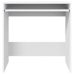Berkfield Computer Desk White Engineered Wood Compact Organizers - thumbnail 5