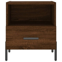 Berkfield Modern Bedside Cabinets 2 Pcs Brown Oak 40X35X47.5 Cm Engineered Wood - thumbnail 7
