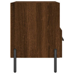 Berkfield Modern Bedside Cabinets 2 Pcs Brown Oak 40X35X47.5 Cm Engineered Wood - thumbnail 8