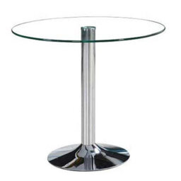 Furniture in Fashion Dante Clear Glass Dining Table With 4 Opal Grey Chairs - thumbnail 2