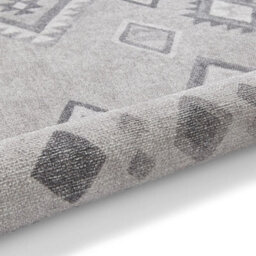 Grey Silver Geometric 5mm Thick Rug, Stain-Resistant Modern Rug For Bedroom, Living Room, & Dining Room-60Cm X 170Cm (Runner) - thumbnail 8