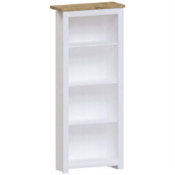 4Tier  White   Grey Wooden Bookcase Shelf Shelving Tall Display Storage Wood Unit Stand - thumbnail 1