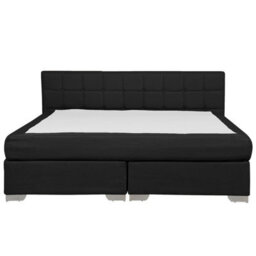 Beliani Divan Bed Fabric Admiral 180 X 200 Cm (Eu Super King) Black - thumbnail 4