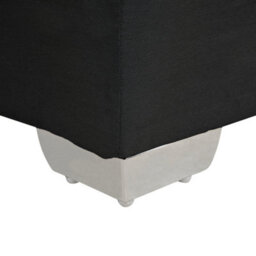 Beliani Divan Bed Fabric Admiral 180 X 200 Cm (Eu Super King) Black - thumbnail 8