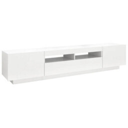Vidaxl Tv Cabinet With Led Lights White 200X35X40 Cm - thumbnail 7