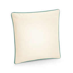 Westford Mill Fairtrade Cotton Piped Cushion Cover Natural/sage Green (40Cm X 40Cm X 18Cm) - thumbnail 2