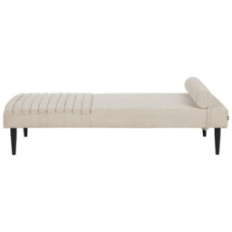 Beliani Chaise Longue Mauriac Fabric Beige