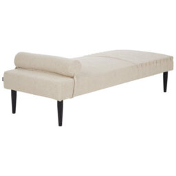 Beliani Chaise Longue Mauriac Fabric Beige - thumbnail 5