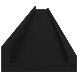Berkfield Wall Shelves 4 Pcs Black 115X9X3 Cm - thumbnail 8