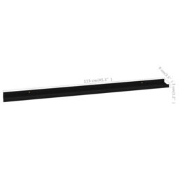 Berkfield Wall Shelves 4 Pcs Black 115X9X3 Cm - thumbnail 9