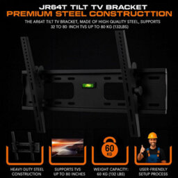 "SECURICAM Tv Wall Bracket For 32-85"" Screens, Tilt Function, Max Vesa 600X400. 60 Kg Capacity, Lifetime Warranty, Tv Wall Mount" - thumbnail 5