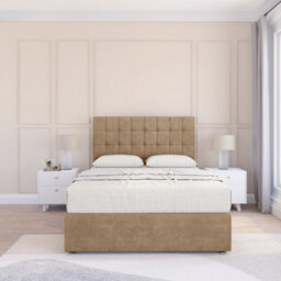 "Sloomy 5Ft Alabama Naples Mink Memory Foam Bed Set With 4 Drawers, Mattress & 54"" Headboard - King" - thumbnail 2