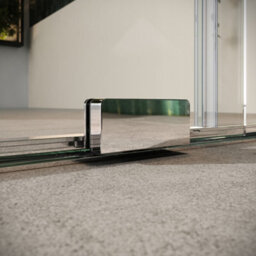 UK Homeliving Uk Home Living Avalon Designer 8mm Minimal Frame Sliding Door 1200mm Chrome - thumbnail 3