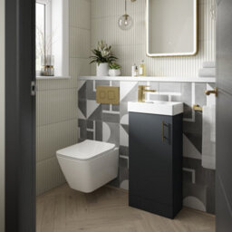 Hudson Reed Hydrus Led Touch Sensor Framed Bathroom Mirror With Demister, Brushed Brass, 700 X 500 mm - thumbnail 6