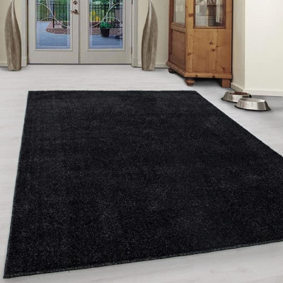 Abaseen 80X150Cm Anthracite Small Large Ata Rug Modern Rugs Rectangular Size Soft Touch 9mm Pile Height Area Rugs Non Shedding - image 1