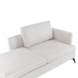 Beliani Right-Hand Chaise Longue Sievoz Fabric Light Beige - thumbnail 7