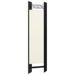 Berkfield 5-Panel Room Divider Cream White 200X180 Cm - thumbnail 4