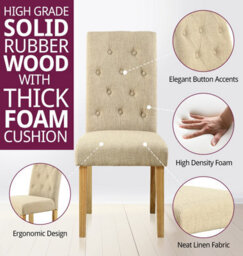 Hallowood Furniture Hereford Oak Small Dining Table With 2 Fabric Chairs - thumbnail 5