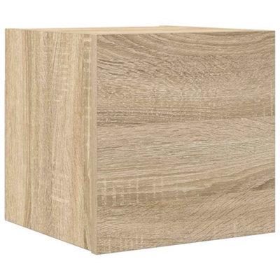 Berkfield Practical Wall Mounted Tv Cabinet Sonoma Oak 30.5X30X30 Cm - image 1