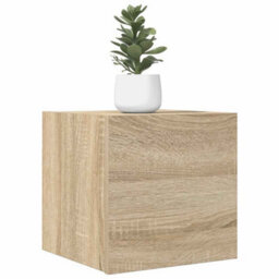 Berkfield Practical Wall Mounted Tv Cabinet Sonoma Oak 30.5X30X30 Cm - thumbnail 2