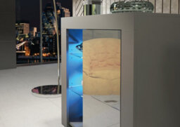 Serene Sideboard 83Cm Dark Grey With High Gloss Doors And Led Lighting - Creative Furniture - thumbnail 4