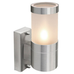 Long Life Lamps Company Stainless Steel Garden Wall Light Frosted Glass Cover Ip44 Zlc016
