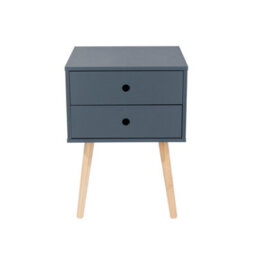 Core Products Pair Of 2 Scandia 2 Drawer Bedside Cabinets, Painted Finish, Finger Apertures - thumbnail 3