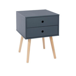 Core Products Pair Of 2 Scandia 2 Drawer Bedside Cabinets, Painted Finish, Finger Apertures - thumbnail 4