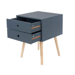 Core Products Pair Of 2 Scandia 2 Drawer Bedside Cabinets, Painted Finish, Finger Apertures - thumbnail 5