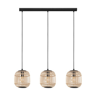 Stylish Black Wicker Cage Pendant Light For Modern Interiors - image 1