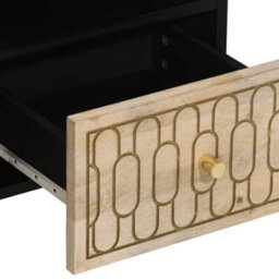 Berkfield Elegant Tv Cabinet 100X33X46 Cm Solid Wood Mango - thumbnail 7