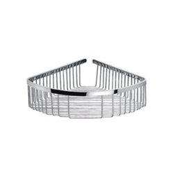 Cosmic Corner Shower Caddy, Shower Basket,25Cm, Chrome, Wall Mounted, Screws Included, Architect Collection - thumbnail 1