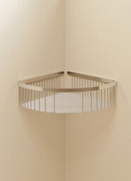 Cosmic Corner Shower Caddy, Shower Basket,25Cm, Chrome, Wall Mounted, Screws Included, Architect Collection - thumbnail 2