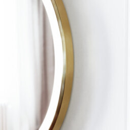 Nes Home Touch Sensor Bathroom Led Mirror Demister 600mm Brushed Brass - thumbnail 6