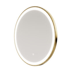 Nes Home Touch Sensor Bathroom Led Mirror Demister 600mm Brushed Brass - thumbnail 7