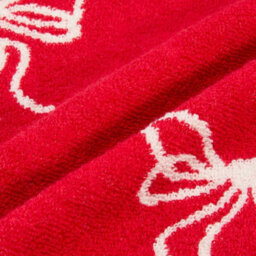 Ohs Bows 100% Premium Cotton Hand Towel Hotel Quality Soft Absorbent - Red - thumbnail 5