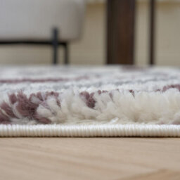 The Rugs Moodi Shaggy Grey/purple Mauvine Rug Runner Abstract Thick High Pile For Living Rooms, Bedrooms, Hallways, Kitchens - thumbnail 5