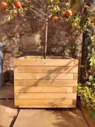 Square Wooden Treated Garden Planter (Albie Range) 60Cm X 60Cm 40Cm High - thumbnail 3