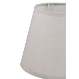 Orsina Grey Table Lamps Set Of 2, Rounded Ceramic Bases With Gloss Finish, Matching Fabric Shades - thumbnail 3