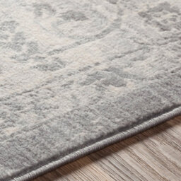 Livabliss Round Monaco-Vintage Grey Ivory Cream Traditional Boho Living Dining Bedroom Rug 160 X 160 Cm Easy Care, Non Shedding - thumbnail 3