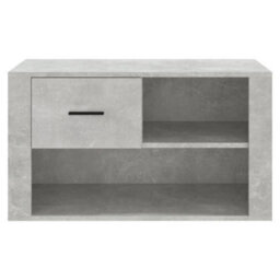 Walplus Shoe Cabinet Concrete Grey 80X35X45 Cm Engineered Wood - thumbnail 5