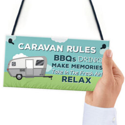 Red Ocean Caravan Rules Plaque Novelty Caravan Accessories Motorhome Gifts And Signs - thumbnail 6